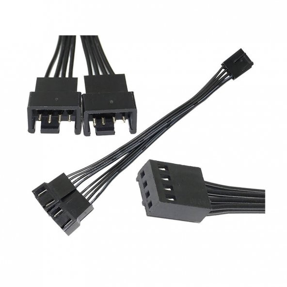 4 Pin Fan Power Güç Elektrik Soketi Çoklayıcı Kablo 10Cm - 2