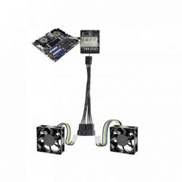 4 Pin Fan Power Güç Elektrik Soketi Çoklayıcı Kablo 10Cm - 6