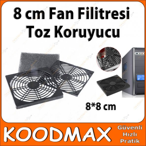 8Cm Kasa Fanı Filitresi - 8 Cm Fan Filitresi - Kasa Toz Koruyucu - Resim 2