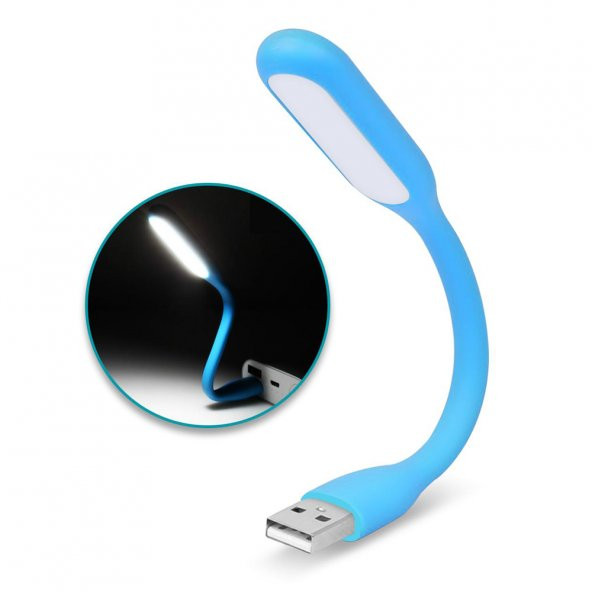 Usb Led Lamba Katlanabilir Pc Laptop Klavye Aydınlatma Mavi