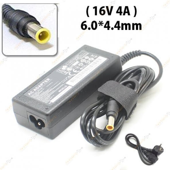 Koodmax Sony 16V 4A Notebook Adaptör - 6.0x4.4 MM - Sony Laptop Adaptörü - Resim 2
