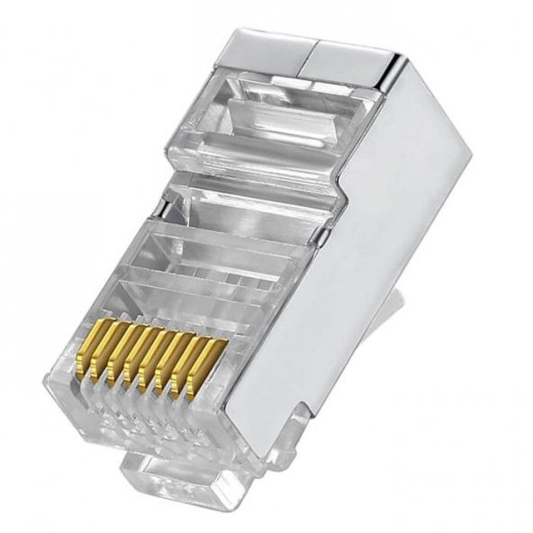 Cat6 Metal Rj45 Jack Konnektör Uç Ethernet Modem Jak 50 Adet - Resim 3
