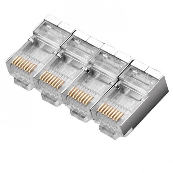 Cat6 Metal Rj45 Jack Konnektör Uç Ethernet Modem Jak 50 Adet - Resim 6