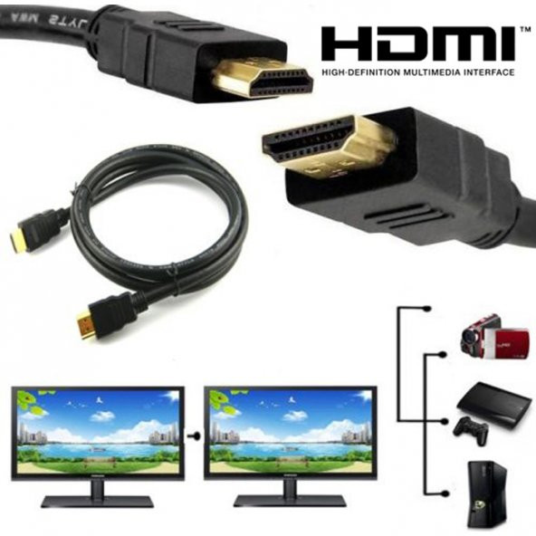 3M Metre Hdmi Kablo Görüntü Ses Full Hd 3D Hdmi To Hdmi Kablo