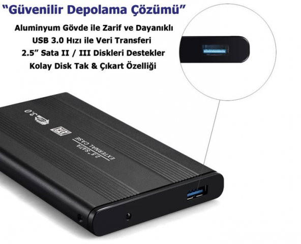 Hdd Kutusu Harddisk Kutusu 2.5 İnch Sata Ssd Usb 3.0 Harici Kutu - 5