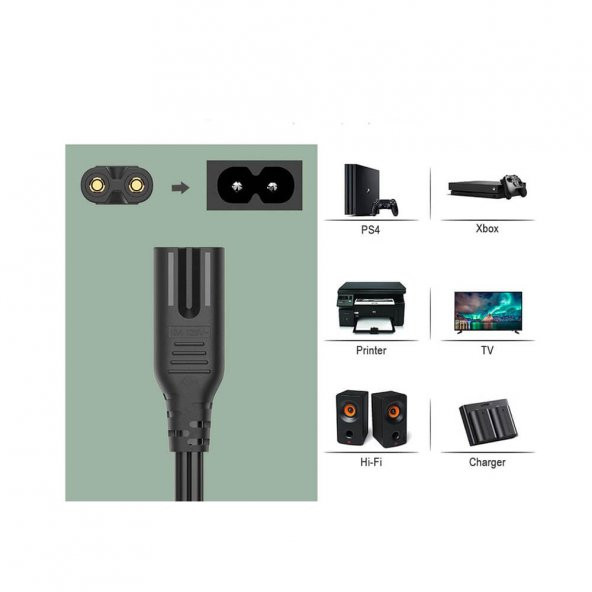 Canon Pixma Mp160 Yazıcı Elektirik Güç Kablosu- 1.5 Metre - 6