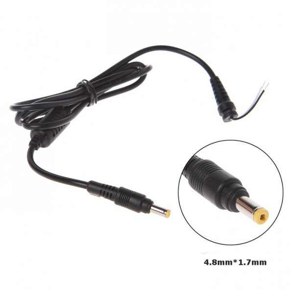 Koodmax Hp Notebook Adaptör Kablosu 4.8Mm-1.7Mm Sarı Uç ürün görseli 1