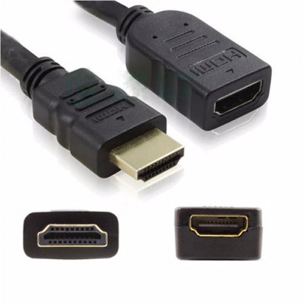 Hdmi Kablo Hdmi Erkek Hdmi Dişiı Uzatma Kablosu 30Cm