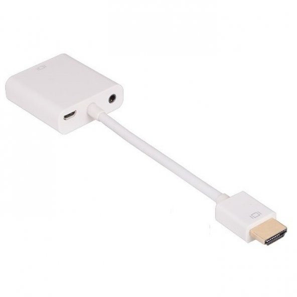 Hdmi To Vga Kablo Ps3 Ps4 Xbox Raspberry Pi Uydu Receiver Uyumlu - 7