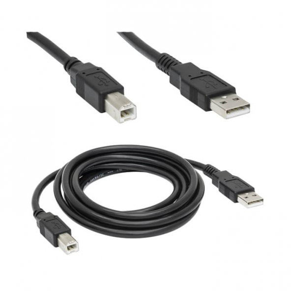 Usb 2.0 Yazıcı Kablosu Lazer Yazıcı Kablosu 1.8M Printer Kablosu - 2