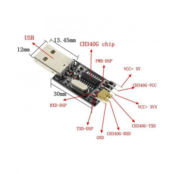 Koodmax-Arduino Usb To Ttl - Usb To Ttl Rs232 Çevirici Ch340 Chip Win8 10 - 7