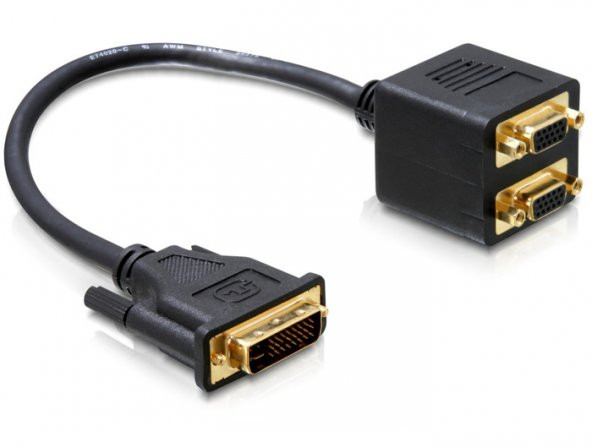 Dvi 24+5 To 2Xvga Çevirici Dönüştürücü Kablo Çoklayıcı Splitter