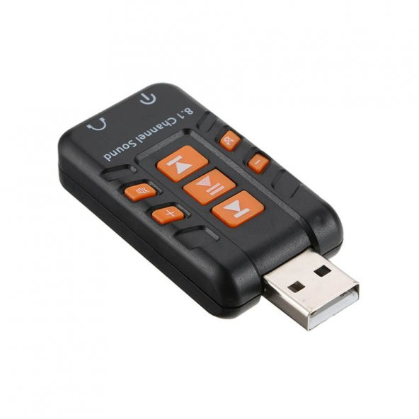 Wozlo 8.1 USB Virtual Sound 3D Ses Kartı - Usb Harici Ses Kartı Chipli - 2