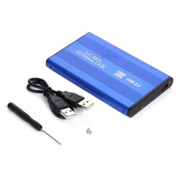2.5 İnç Sata Harddisk Kutusu - Sata Hdd Kutu - Mavi Renk - Resim 6
