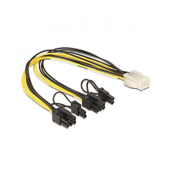 6 Pin To 2 X 8 Pin Pci-E Ekran Kartı Power Çevirici Bakır Kablo