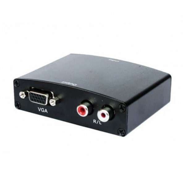 Hdmi To Vga Çevirici+R/L Audio Converter Ses ve Görüntü Çevirici - 2