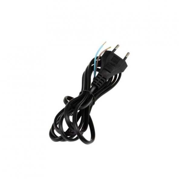 Power Kablo 2X0.75Mm 1 Metre Uzatma 2 Pin Teyp Fişi Uçu Açık - 7
