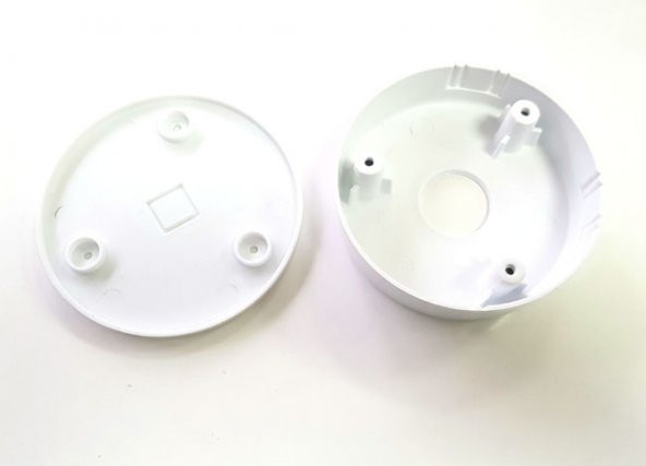 Plastik Güvenlik Kamera Beyaz Montaj Kutusu + Taban Dahil - 2