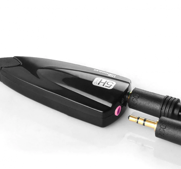 7.1 USB 12 Kanal 64 Bit 5Hv2 Destekli Kablolu Audio Çevirici Harici Ses Kartı - Resim 3