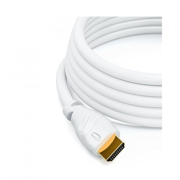 20M Metre 4K Hdmi Kablosu Beyaz 4K 60Hz Uhd 4K Hdr 3D1080P 20 M - Resim 5
