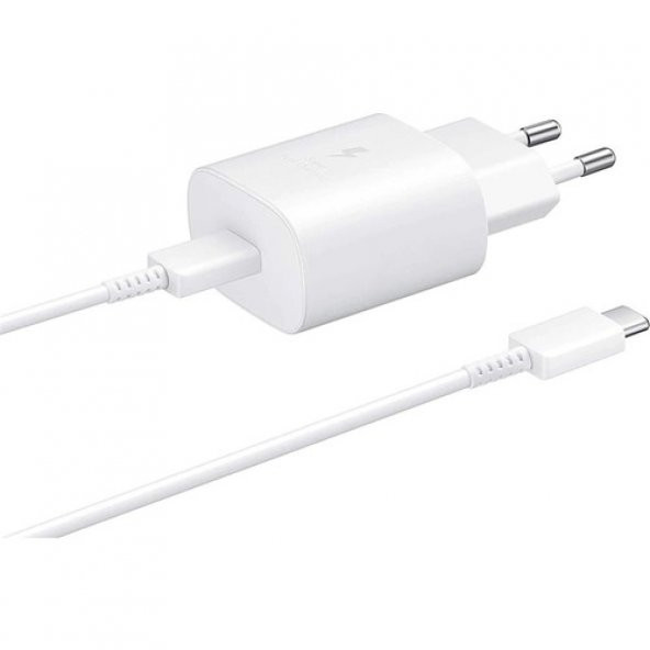 Samsung Galaxy Z Fold 4 Fast Charging 25W Type-C Çıkışlı Kablolu Şarj Aleti Beyaz(Samsung Türkiye Garantili)