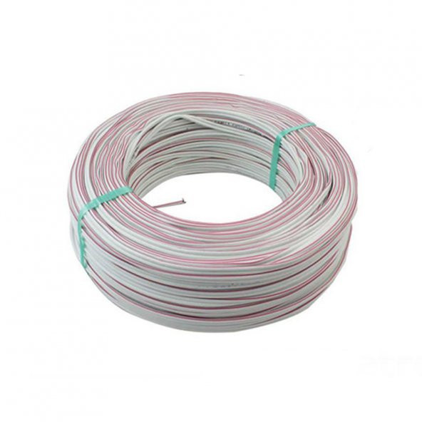 100 Metre 2X0.22Mm Kordon Hoparlör- Sinyal- Led - Telefon Kablosu