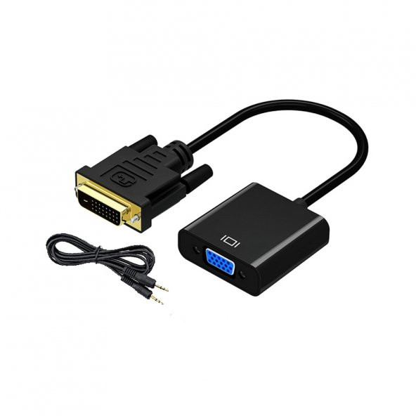 Dvı - D 24+1 To Vga Aktif Dönüştürücü Kablo Ses Destekli ürün görseli