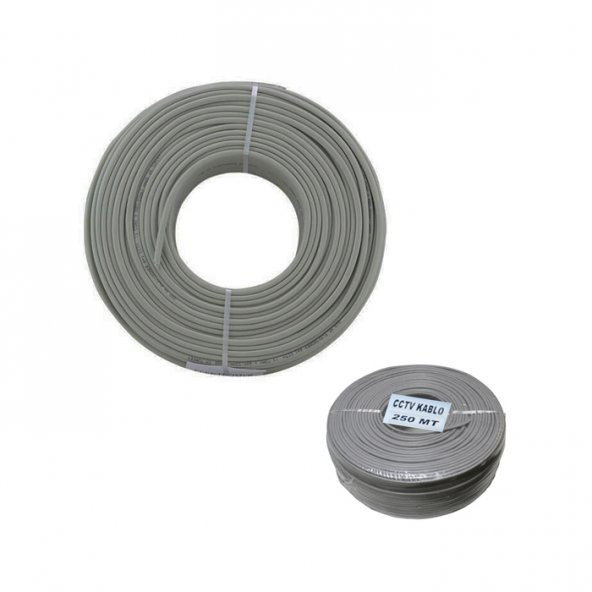 250M Güvenlik Kamera Cctv Kablosu 4+1 Cctv 0.22Mm - 250 Metre - 4