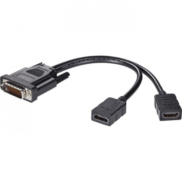 Dms-59 Pin Erkek To 2 Hdmi 1.4 Hdtv Dişi Splitter Uzatma Kablo