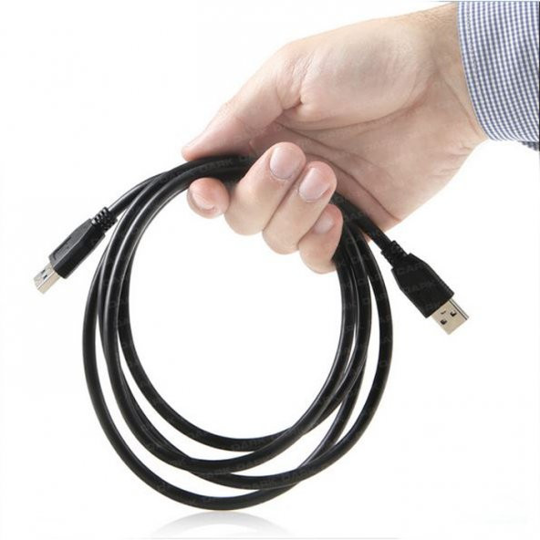 3 Metre Usb Erkek Erkek Kablo - Usb 2.0 Siyah Iki Ucu Erkek Kablo - 2