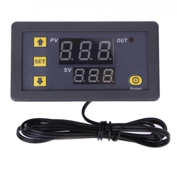 W3230 Röle Çıkışı Dijital Sıcaklık Kontrol Cihazı 20A 24V - 7
