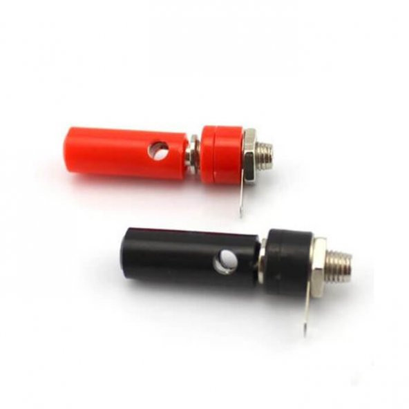 4Mm Muz Konnektör Erkek Dişi Set - Muz Tipi Fiş Soket 2 Li Set
