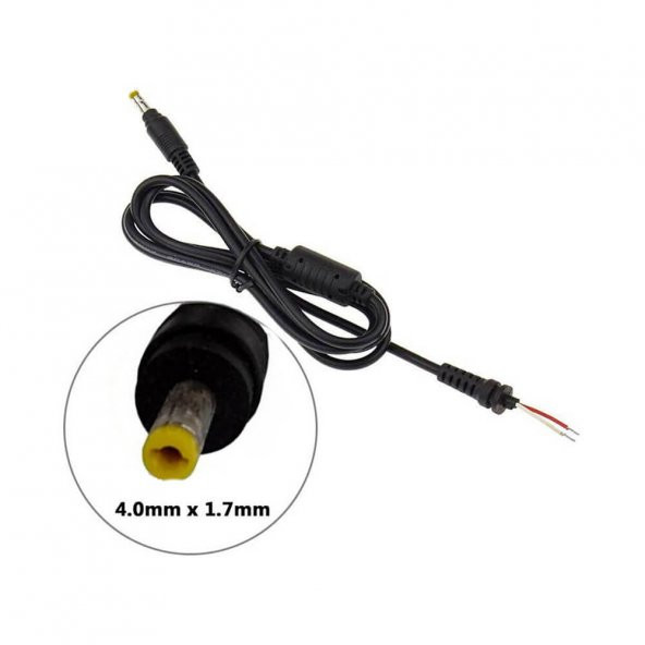 4.0 1.7Mm Notebook Laptop Adaptör Tamir Kablosu Bakır - Hp Kablo - 3