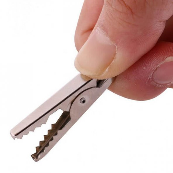 Timsah Ağızlı Klips Krokodil 2li Set Kırmızı Siyah 2.8 CM - Resim 4