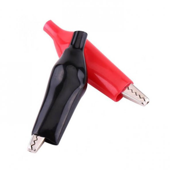 Timsah Ağızlı Klips Krokodil 2li Set Kırmızı Siyah 3.5 CM - Resim 7