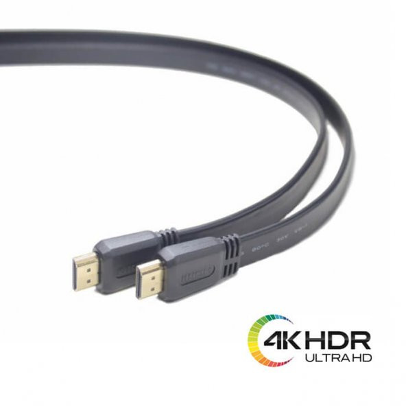 1.8M Flat Hdmi Kablo 4K Full Hd 3D Destekli Hdmi Kablo 3840 x 2160 - Resim 5
