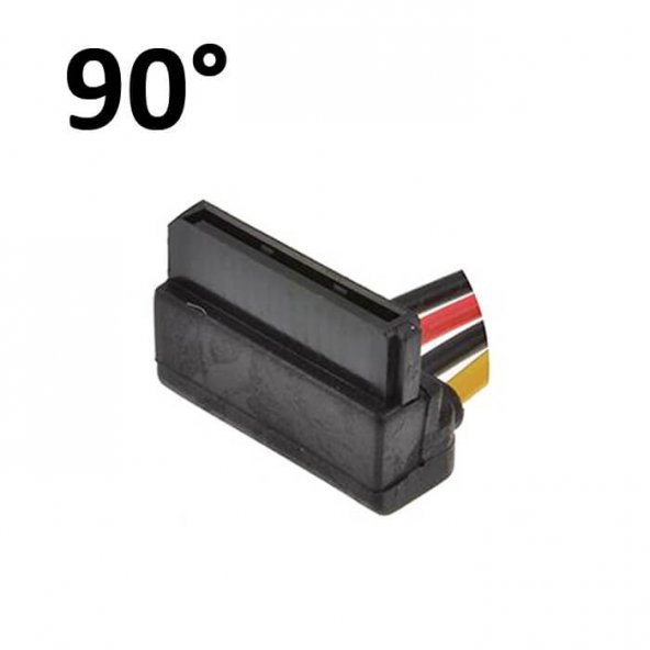 90° Sata Power Çoklayıcı Kablo 2Li - L Model Sata Çoklayıcı Kablo - Resim 2