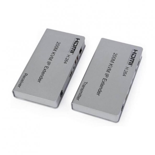 200 Metre Hdmı Kvm Ip Extender - Uzatma - H.264 Destekli - Resim 2