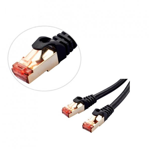 20 Metre Cat7 Patch Kablo - Cat 7 Stp Ethernet Kablosu - Internet - Resim 2