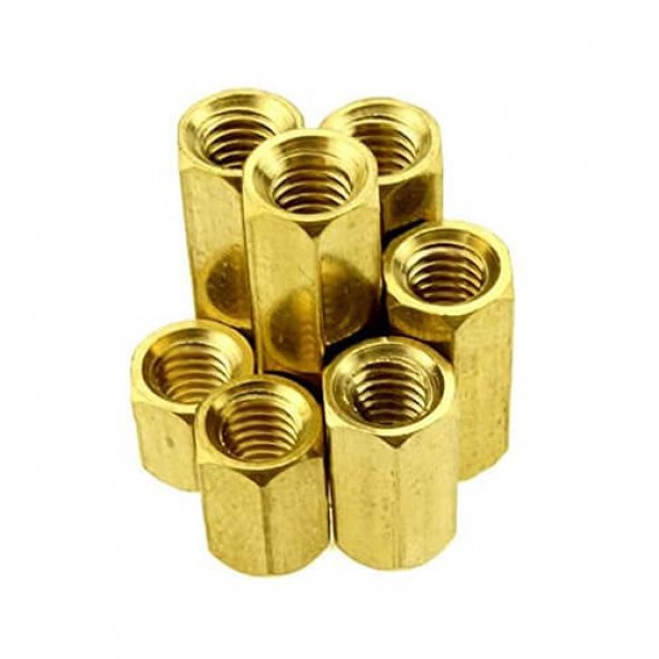 Koodmax-M2.5 X 12Mm Pirinç Aralayıcı Distans - Dişi - Dişi M2.5*12+5Mm - 3