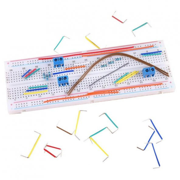 Koodmax-840 Adet 14 Boy Breadboard Jumper Uçları Açık Kesilmiş Tel Kablo - 6