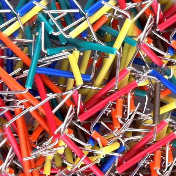 Koodmax-840 Adet 14 Boy Breadboard Jumper Uçları Açık Kesilmiş Tel Kablo - 7