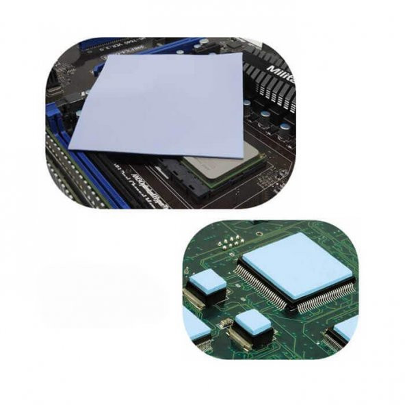 0.5Mm x 100 x 100Mm Chipset Soğutucu Termal Pad Ped İletken Silikon - 4