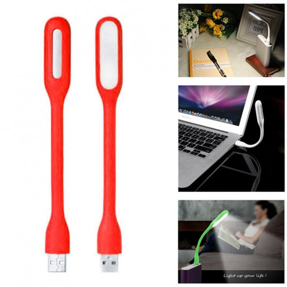 Usb Led Işık Lamba Klavye Aydınlatma Kitap Okuma Lambası Kırmızı - 2