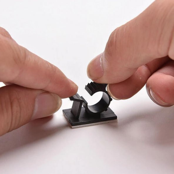 Ly-1013 Kablo Kelepçesi Klipsi Sabitleme Duvar Kablo Tutucu 5Adet N11.1050 - Resim 6