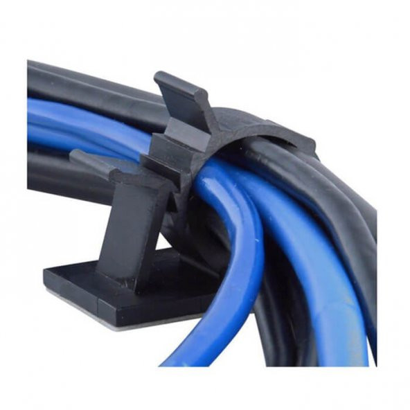 Ly-1013 Kablo Kelepçesi Klipsi Sabitleme Duvar Kablo Tutucu 5Adet N11.1050 - Resim 7