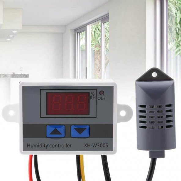 Xh-W3005 Dijital Nem Kontrol Cihazı - Kuluçka Termostat 12V 120W - 6