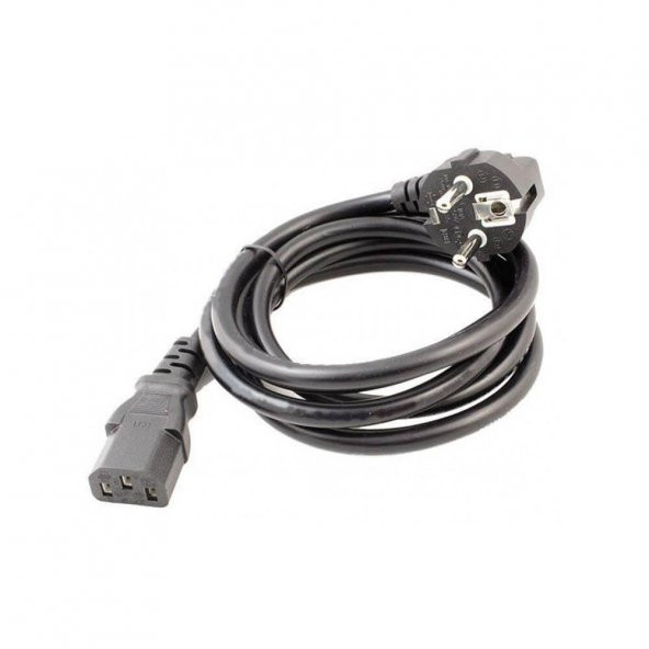 Bilgisayar Power Kasa Güç Kablosu 1.5 M 0.75Mm² Gri - Resim 3