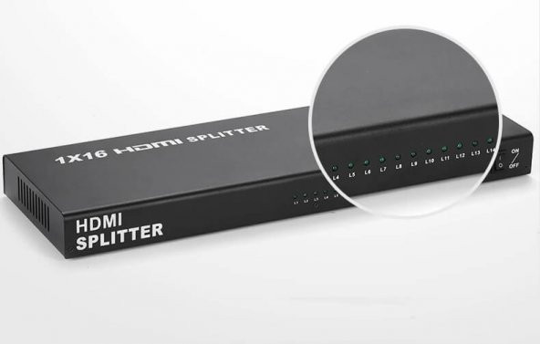 16 Port Hdmi Splitter - 4Kx2K - 3D - Versiyon : 2020 - Full Hd - Resim 3