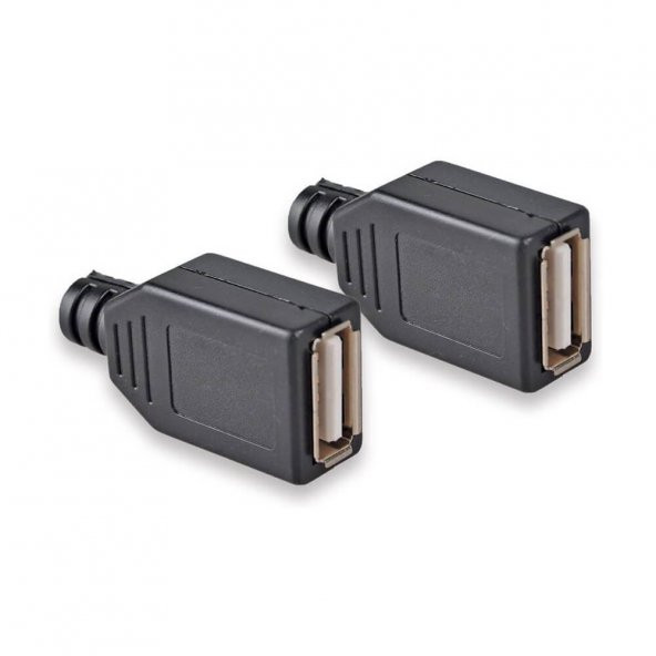Koodmax-Usb A Dişi Konnektör - Lehim Tipi Plastik - 10Lu Paket - Resim 2